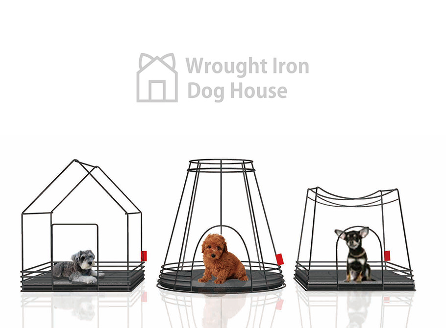Wrought Iron Dog House